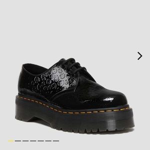 1461 LEOPARD EMBOSS PATENT LEATHER PLATFORM SHOES DOC MARTEN